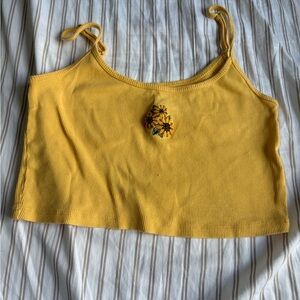 Hollister Sunflower Yellow Crop Top